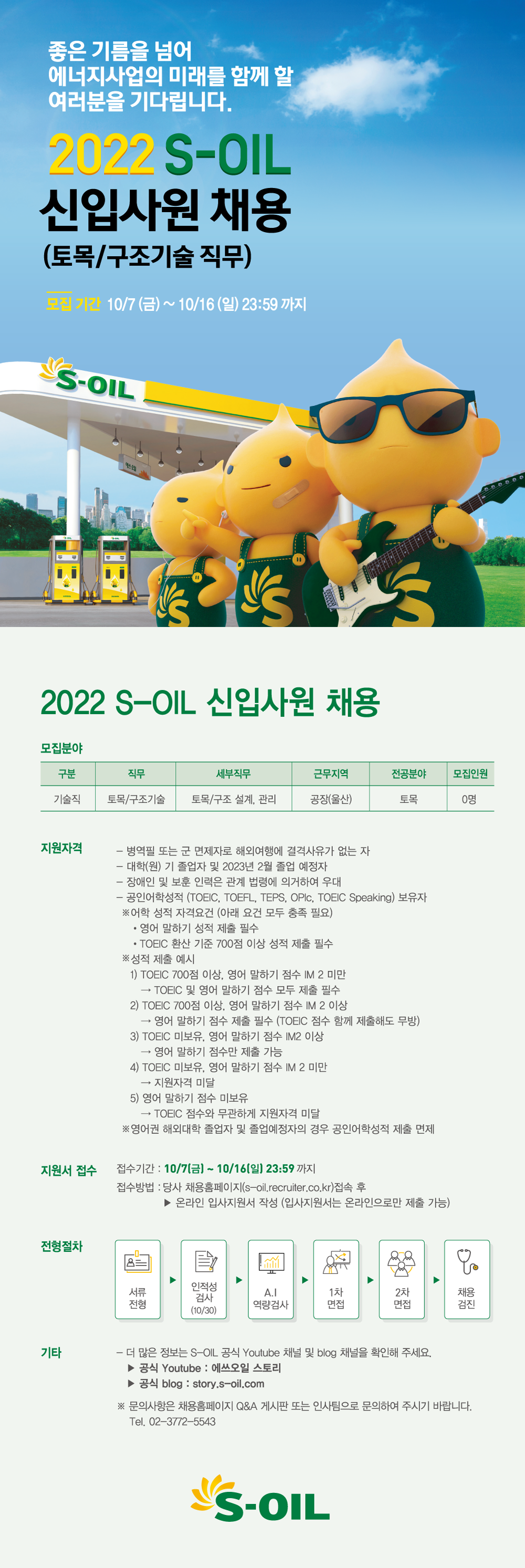 2022 S-OIL 신입사원 채용